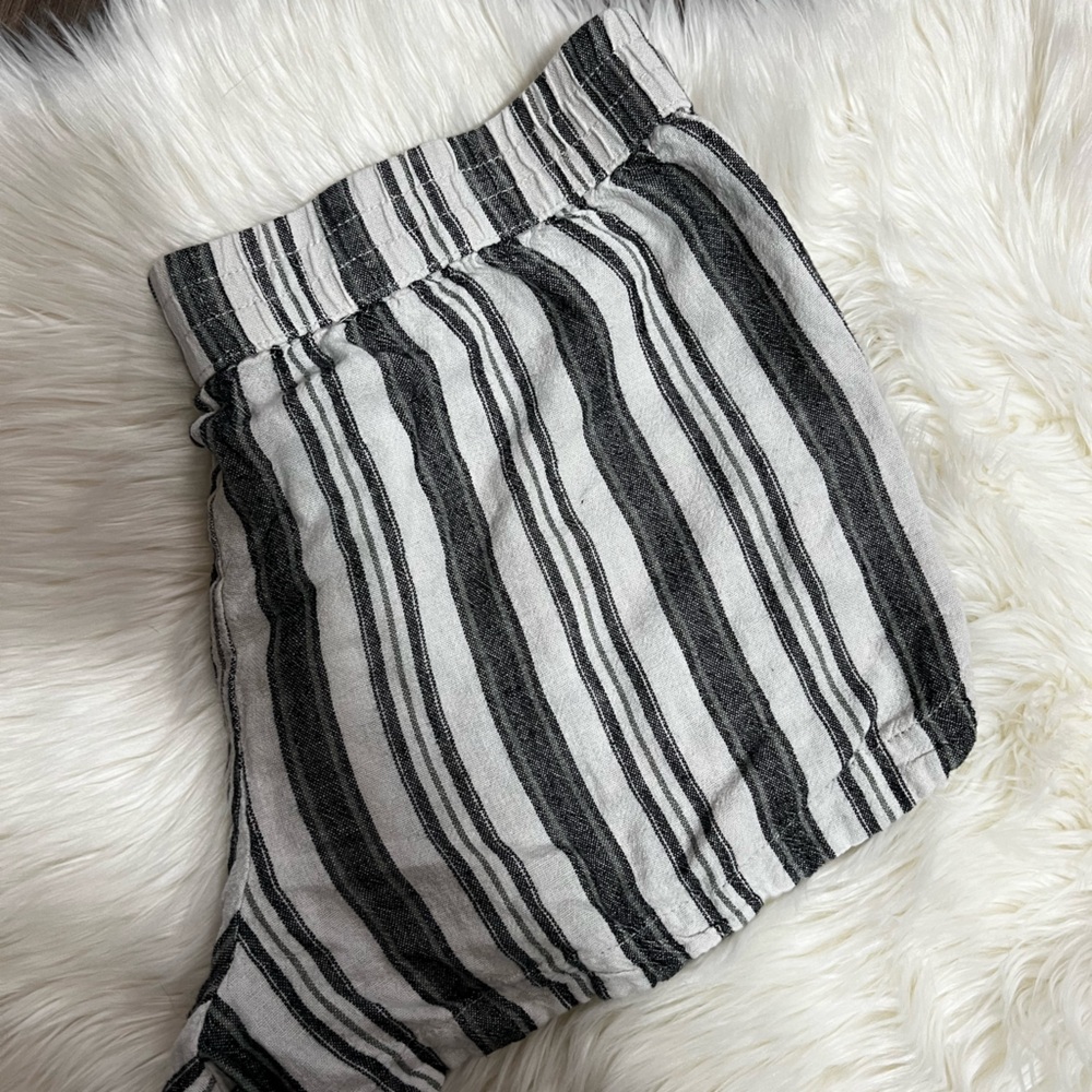 Striped Linen Shorts